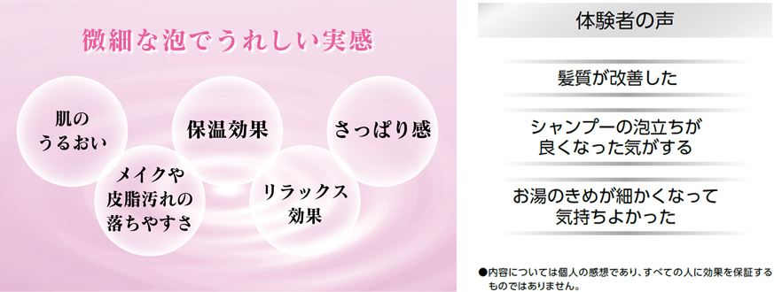 微細な泡でうれしい実感